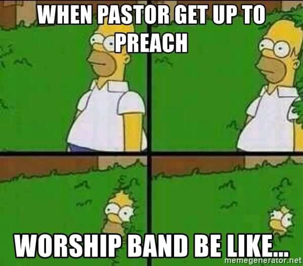 when pastor get up